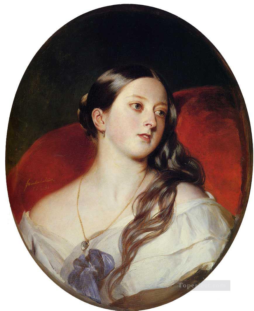 ヴィクトリア女王の王室肖像画 フランツ・クサヴァー・ウィンターハルター油絵